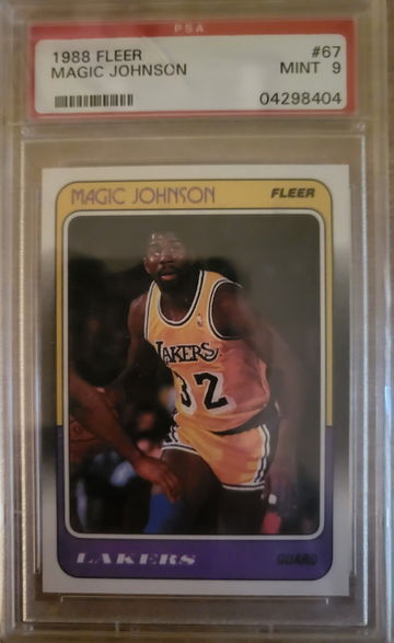 1988 Fleer Magic Johnson PSA 9