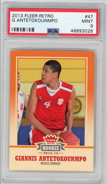 Giannis Antetokounmpo Fleer Retro PSA9 Rookie RC #47