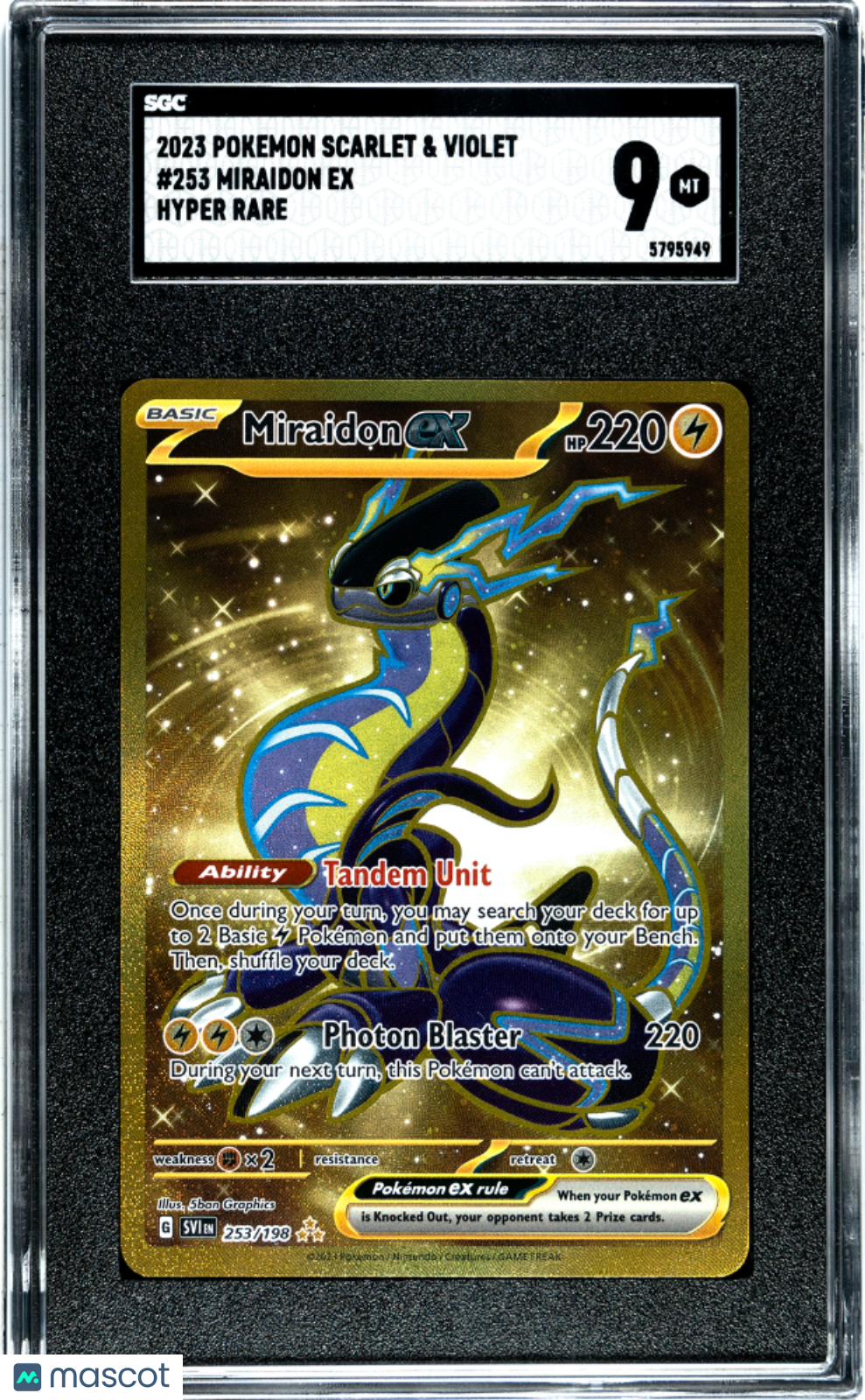 miraidon pokemon card gold {106/078}Miraidon UR The item may be similar but not exactly the same as the image (e.g Pokemon TCG Miraidon ex -