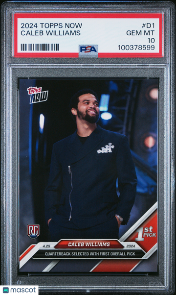 2024 Topps Now Caleb Williams #D1 PSA 10