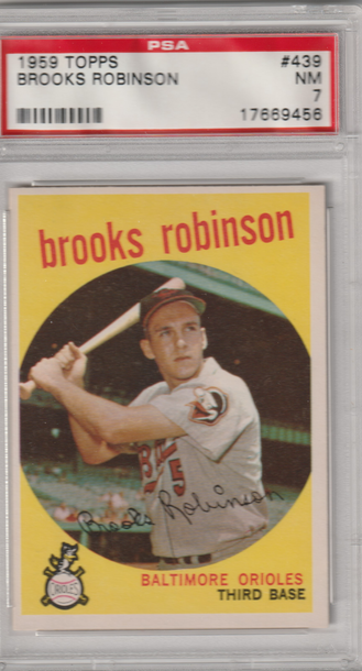 1959 Topps #439 HOFer Brooks Robinson PSA 7 (Near Mint)