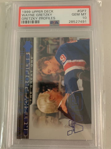 1999 UD Gretzky Profiles GP7 PSA 10 - Low pop 