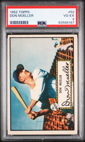 1952 Topps Don Mueller #52 PSA 4