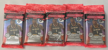 5X 2019-20 Mosaic Basketball Cello Packs