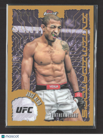 2025 Topps Finest Intimidators José Aldo #IT-23 Gold Refractor