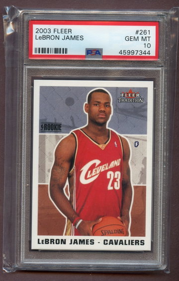 2003 Fleer Lebron James 261 PSA 10 