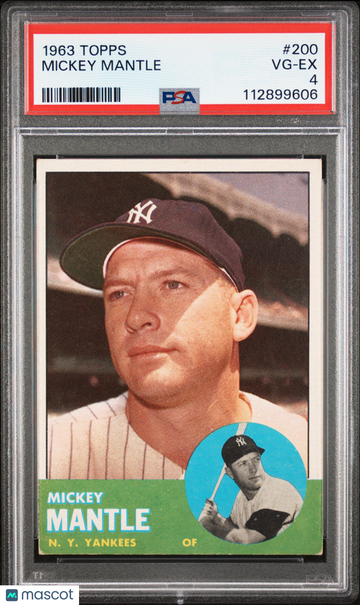 1963 Topps Mickey Mantle #200 PSA 4