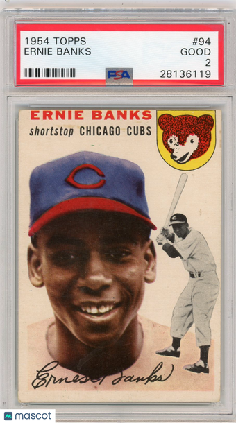 1954 Topps Ernie Banks #94 PSA 2