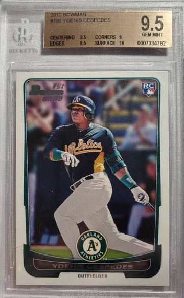 2012 Bowman #193 Yoenis Cespedes
