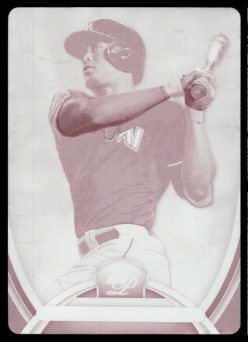 2013 Bowman Platinum 35 Giancarlo Stanton Magenta Printing Plate 1/1 Miami Marlins