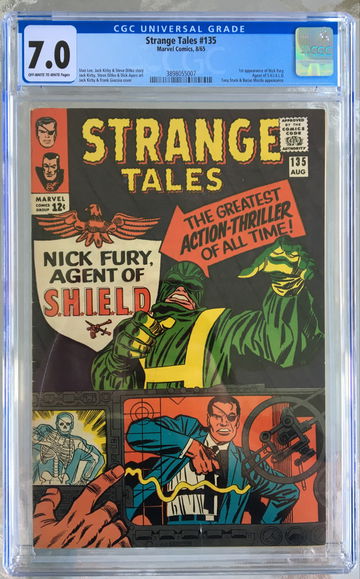 Strange Tales #135 (1965) CGC 7.0 -- O/w to white; 1st Nick Fury of S.H.I.E.L.D.