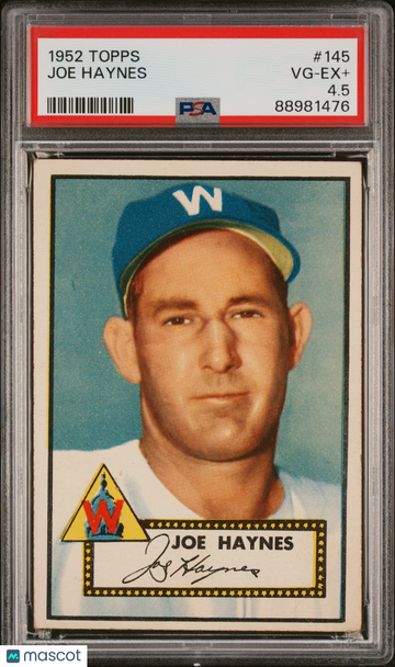 1952 Topps Joe Haynes #145 PSA 4.5