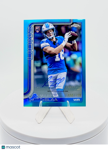 2025 Topps Chrome Isaac TeSlaa #RA-ITS Aqua Refractor /199 RC