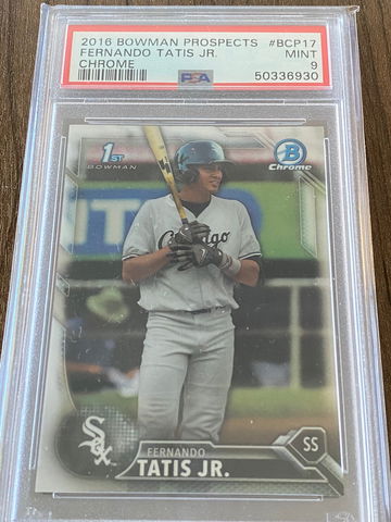 2016 Bowman Chrome Prospect Fernando Tatis Jr. PSA 9