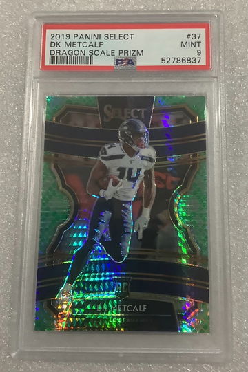 2019 Select Dragon DK Metcalf Rookie Concourse/88 PSA 9 Seattle Seahawks 