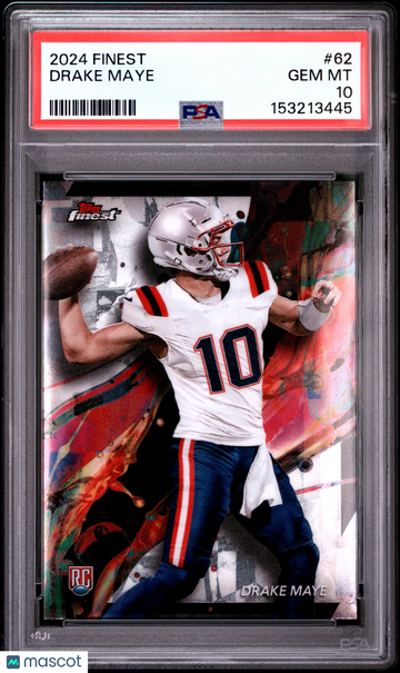 2024 Topps Finest Drake Maye #62 PSA 10