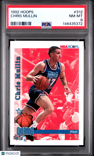 1992 Hoops Chris Mullin #312 PSA 8