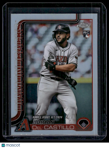 2025 Topps Chrome Update Adrian Del Castillo #USC92 Refractor RC