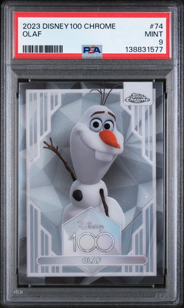 2023 Topps Chrome Disney100 Olaf #74 PSA 9