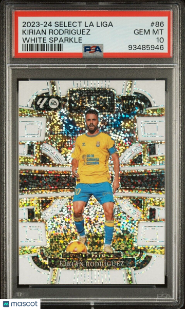 2023-24 Panini Select Kirian Rodriguez #86 White Sparkle Rookie PSA 10