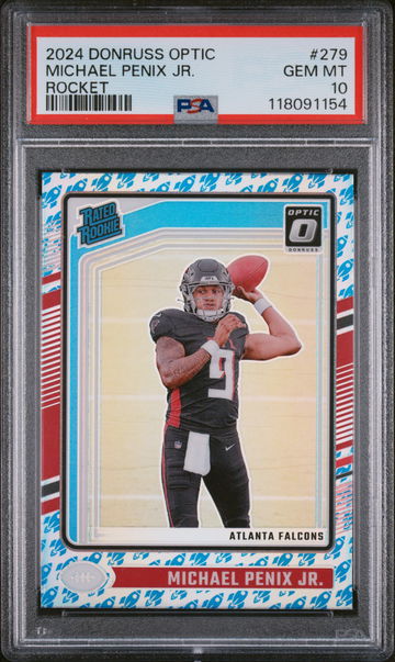 2024 Panini Donruss Optic Rocket Michael Penix Jr. #279 PSA 10