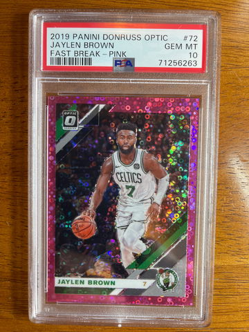 Jaylen Brown 2019 Donruss Optic Fast Break Pink 8 / 20