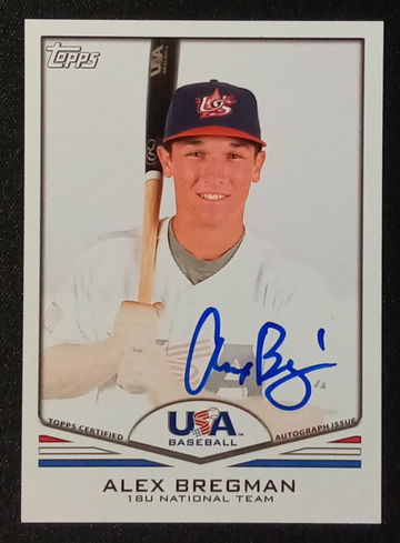 Alex Bregman 2011 Topps USA Baseball 18U National Team Certified Autograph #USA-A44