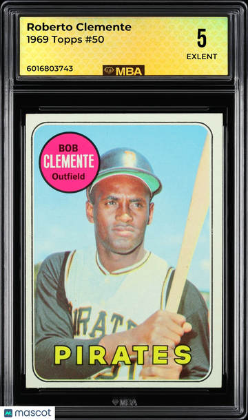 1969 Topps Roberto Clemente #50 MBA 5
