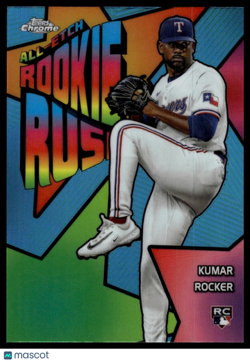 2025 Topps Chrome Kumar Rocker #CERR-13 Chrome All-Etch Rookie Rush