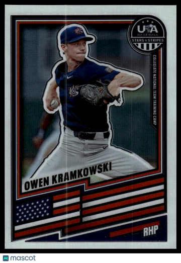 2026 Panini Stars & Stripes Prizm USA Baseball Owen Kramkowski #100