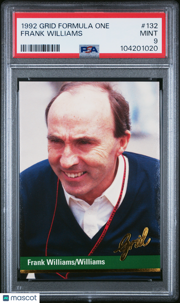 1992 Grid Formula One Frank Williams #132 PSA 9