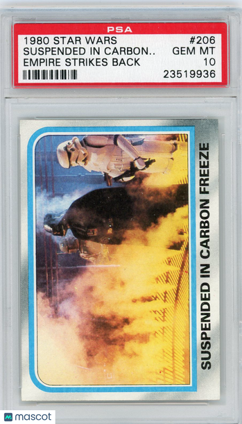1980 Star Wars Empire Strikes Back Carbon.. . Suspended #206 PSA 10