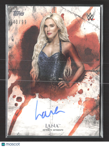 2018 Topps WWE Undisputed Lana #UA-LA /99 Authentic Autograph