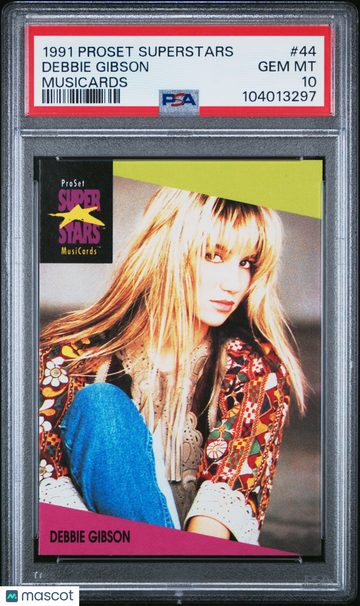 1991 Proset Superstars Musicards Debbie Gibson #44 PSA 10