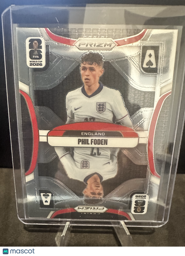 2026 Panini Prizm FIFA World Cup 2026 Aces Phil Foden #15 Silver