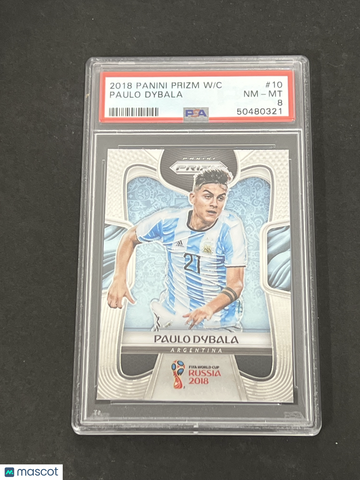 2018 Panini Prizm World Cup Paulo Dybala #10 PSA 8