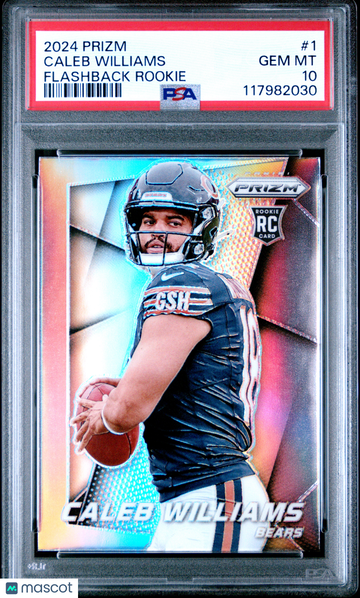 2024 Panini Prizm Prizm Flashback Rookie Caleb Williams #1 Rookie PSA 10