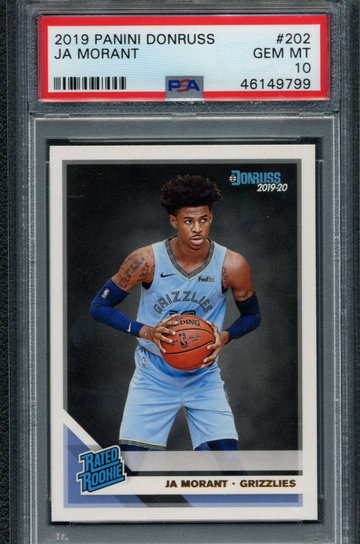 2019-20 Donruss Ja MOrant PSA 10