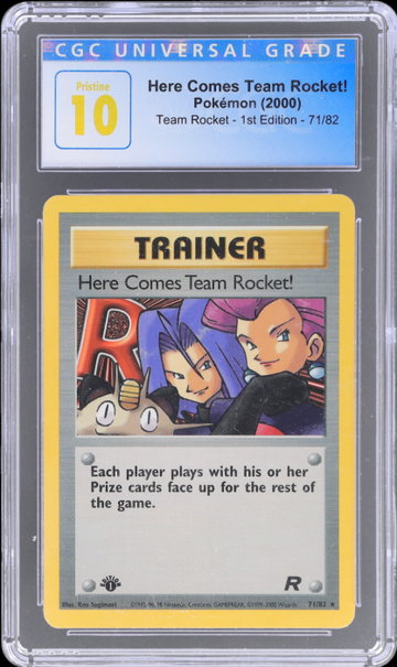 2000 Pokemon Team Rocket Team Rocket 1st Edition CGC 10 Pristine