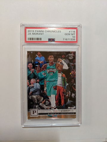 2019 Panini Chronicles Ja Morant Rookie PSA 10 