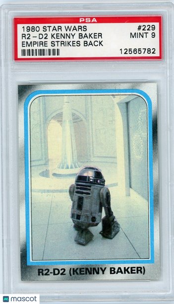 1980 Star Wars Empire Strikes Back R2-D2 (Kenny Baker) #229 PSA 9
