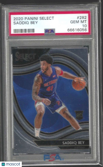 2020 Panini Select Saddiq Bey #282 PSA 10