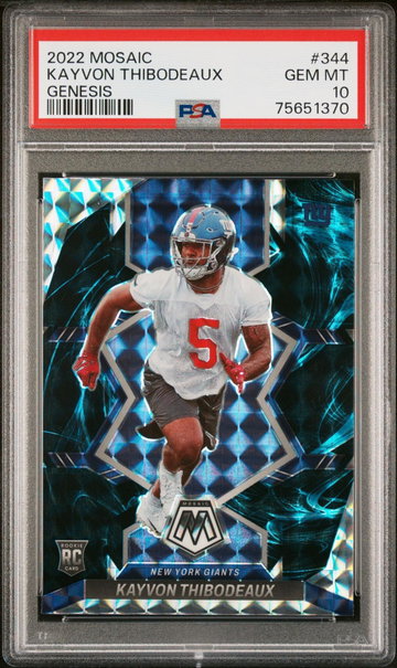 2022 Panini Mosaic Genesis Kayvon Thibodeaux #344 PSA 10