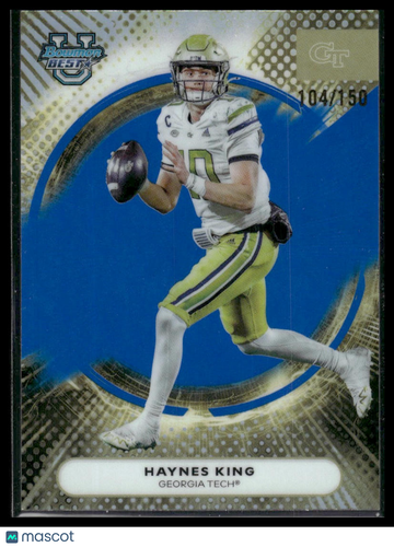 2025 Bowman U Best Haynes King #51 Blue /150