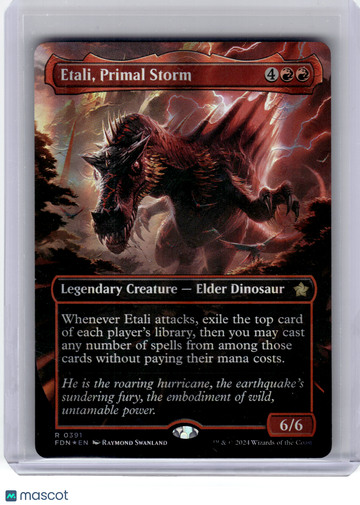 Foundations Etali, Primal Storm Mana Foil Rare (Borderless) (Mana Foil) [Lightly Played] #391
