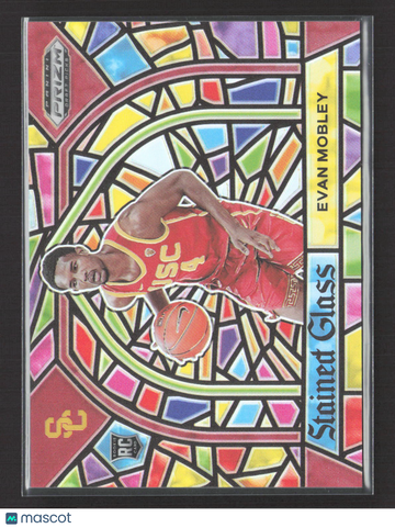 2021 Panini Prizm Draft Picks Stained Glass Evan Mobley #2 RC