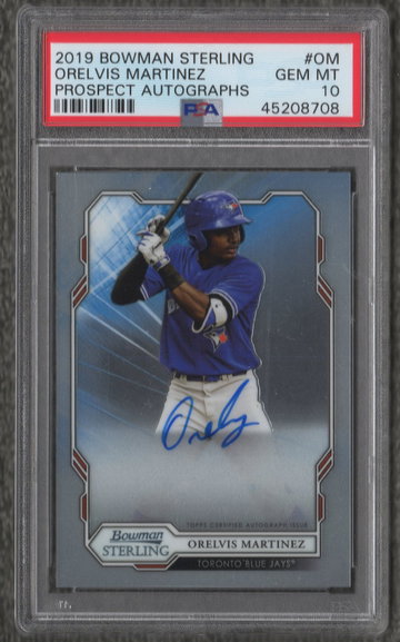 2019 Bowman Sterling Orelvis Martinez Auto PSA 10
