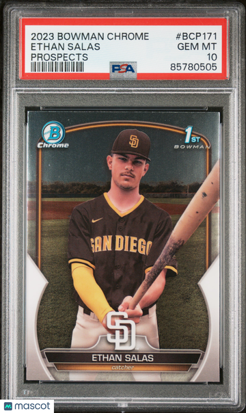 2023 Bowman Chrome Prospects Ethan Salas #BCP171 PSA 10