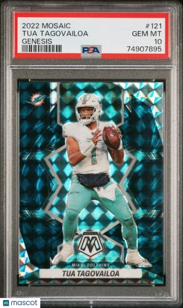 2022 Panini Tua Tagovailoa #121 Mosaic PSA 10