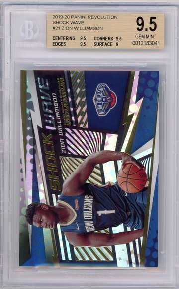 Zion Williamson 2019 Revolution Shock Wave BGS 9.5 GEM MINT